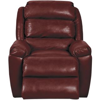 Lanier Leather Recliner, Aspen Grenadine