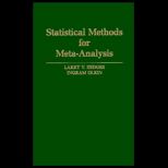 Statistical Methods for Meta Analysis
