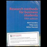 Research Methods for Business (Custom Package)