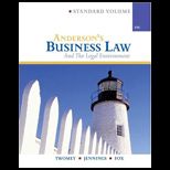 Andersons Business Law and Legal Environment, Standard   With Webtutor