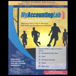 Accounting Myaccountinglab Access Card