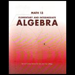 Elementary and Intermediate Algebra   With CD (Custom)