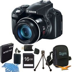 Canon Powershot SX50 HS 50x Zoom High Performance Camera 16GB Bundle