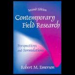 Contemporary Field Research  Perspectives and Formulations