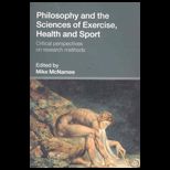 Philosophy and the Sciences of Exercise, Health and Sport Critical