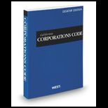 California Corp. Code 2014 Compact Edition