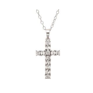 Diamond Accent Cross Pendant, Womens