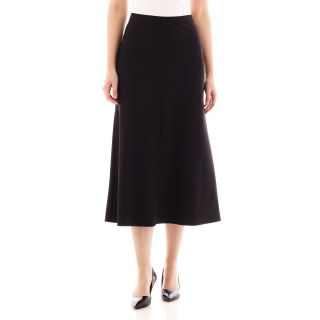 LIZ CLAIBORNE Long A Line Skirt, Black