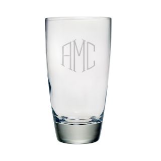 Set of 4 Monogrammed Highball Glasses