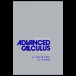 Advanced Calculus  An Introduction to Analysis