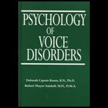 Psychology of Voice Disorders