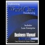 Implementing World Class Manufacturing  Business Manual