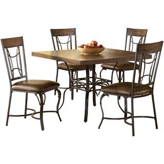 Hillsdale House Granada 5 pc. Dining Table Set, Charcoal