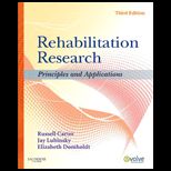Rehabilitation Research  Principles and Applications