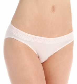 Hanes 42KLB4 Cotton Stretch Waistband Bikini with Lace   3 Pack