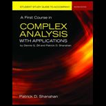 First Course in Complex Analysis   Study Guide