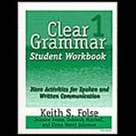 Clear Grammar 1 Student Workbook