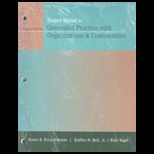 Manual for Generalist Practice with Organizations and Communities   Student Manual