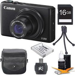 Canon PowerShot S120 12.1MP Digital Camera 16GB Kit