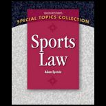 Sports Law Special Topics Collection