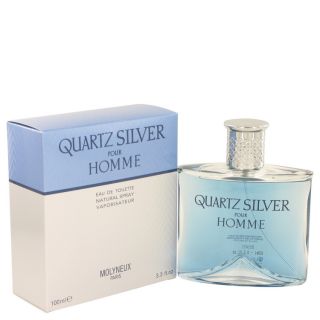 Quartz Silver for Men by Molyneux EDT Spray 3.4 oz