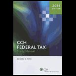 CCH Federal Tax Study Manual 2014