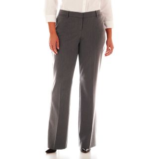 Worthington Curvy Trouser Pants   Plus, Grey, Womens