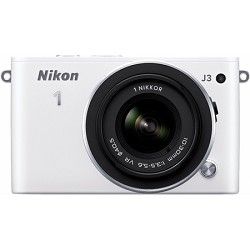 Nikon 1 J3 14.2MP White Digital Camera with 10 30mm VR Lens