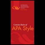 Concise Rules of APA Style