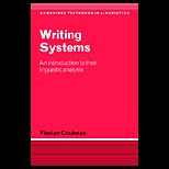 Writing Systems  An Introduction to Their Linguistic Analysis
