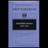 Collected Works of Eric Voegelin, Volume 12