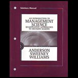 Introduction to Management Science  Quantitative Approaches to Decision Making (Solution Manual)