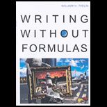 Writing Without Formulas   With Eduspace