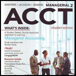 Managerial Accounting Student Edition  Text