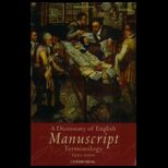 Dictionary of English Manuscript Terminology 1450 to 2000