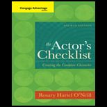 Advantage Series Actors Checklist
