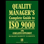 Quality Managers Complete Guide to ISO 9000   1998 Cumulative Supplement