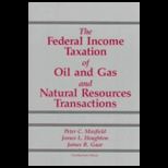 Federal Income Taxation of Oil and Gas
