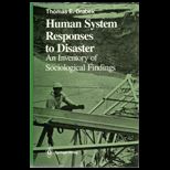 Human System Responses to Disaster  Inventory of Sociological Findings