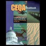 CEQA Deskbook  A Step by Step Guide on How To Comply With The California Enviromental Quality Act   With 2001 Supplement