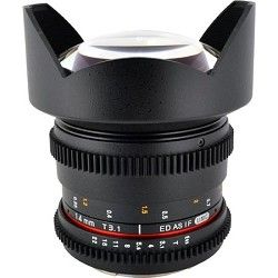 Rokinon 14mm T3.1 Aspherical Wide Angle Cine Lens, De clicked Aperture, Sony Alp