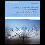 Clinical Mental Health Counseling in Community and Agency Setting