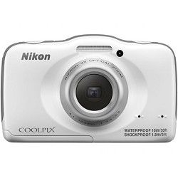 Nikon COOLPIX S32 13.2MP Waterproof Shockproof Dustproof Digital Camera   White