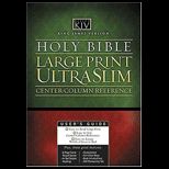 KJV Large Print UltraSlim Bible with Center Column Reference