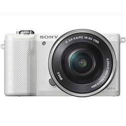 Sony ILCE 5000L/W a5000 20.1 MP Compact Interchangeable Lens Digital Camera   Wh