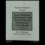 Basic Technical Mathematics Student Solutions Manual