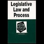 Legislative Law and Process in a Nutshell