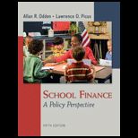 School Finance Policy Perspective