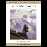 Finite Mathematics  Application Approach   Student Solution Manual