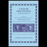 Lysiae Orationes Cum Fragmentis